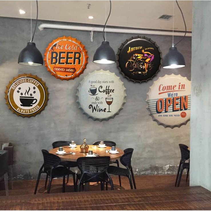 [Deal Hot]Nắp Bia Trang Trí Cửa Hàng, Tiệm cắt tóc(Decor trang trí tiệm) | BigBuy360 - bigbuy360.vn