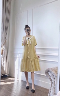 Đầm bầu công sở suông