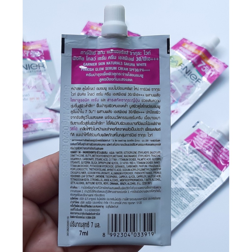 Combo 05 món Kem Garnier giảm Nám mụn lâu năm  Thái Lan