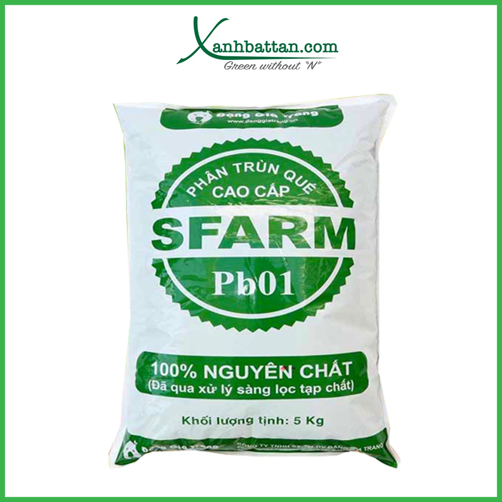 Phân Trùn Quế Hữu Cơ Sfarm, Dùng Để Trồng Rau Sạch Và Hoa Kiểng 5 Kg