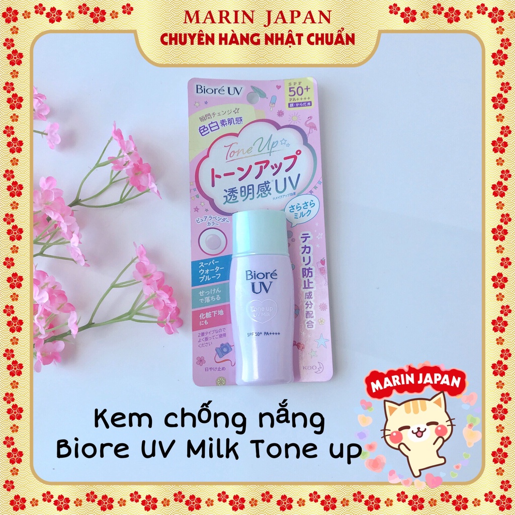 Kem chống nắng vật lí Biore UV Bright Milk , Face Milk , Perfect Milk hợp da dầu,da khô chuẩn nội địa Nhật Bản