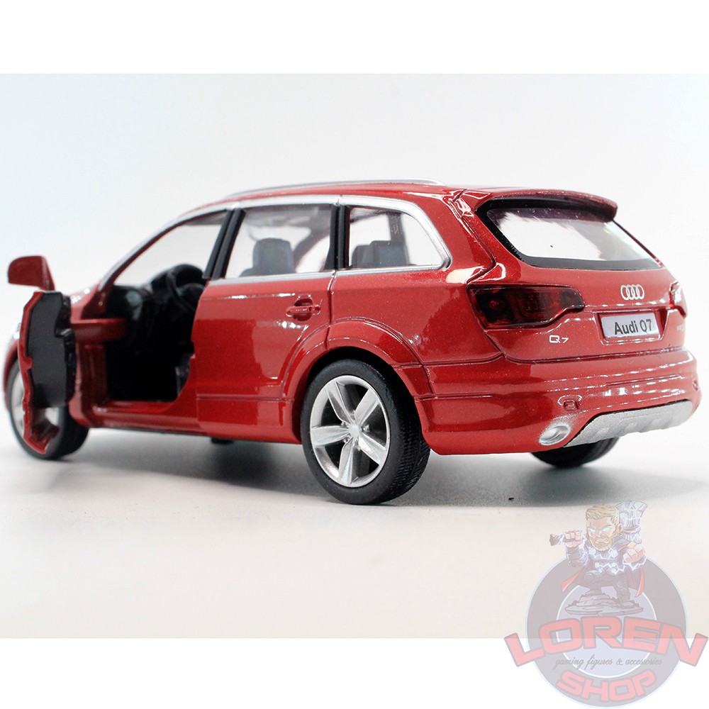 Mô hình ô tô kim loại Audi Q7 tỷ lệ 1:36, xe SUV đồ chơi kích thước 13cm chạy cót mở 2 cửa lorenshop