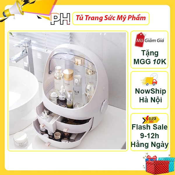 TỦ HỘP ĐỰNG Trang Sức Mỹ Phẩm Nhựa ABS Siêu Tiện Ích 3 Tầng 3 Ngăn Kéo Hàng Cao Cấp Loại 1