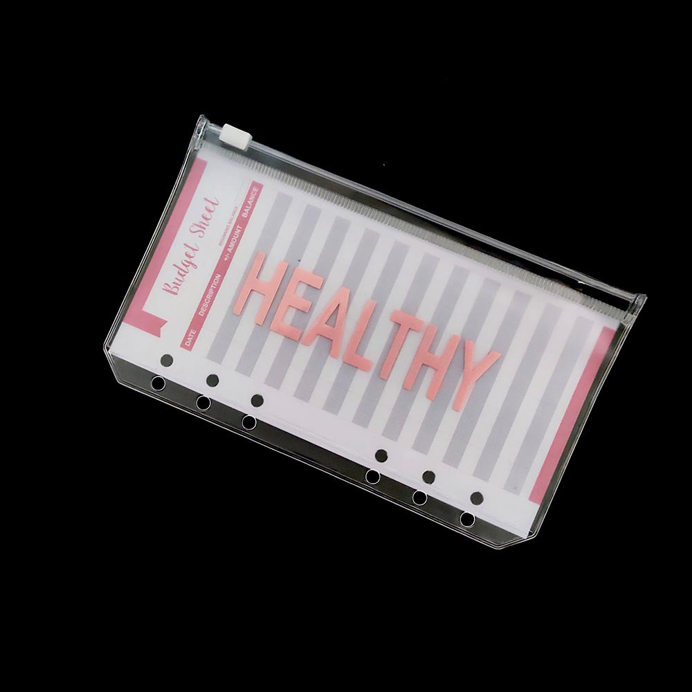 Túi Đựng Hồ Sơ A6/A5 Bằng PVC Trong Suốt Có Khóa Kéo