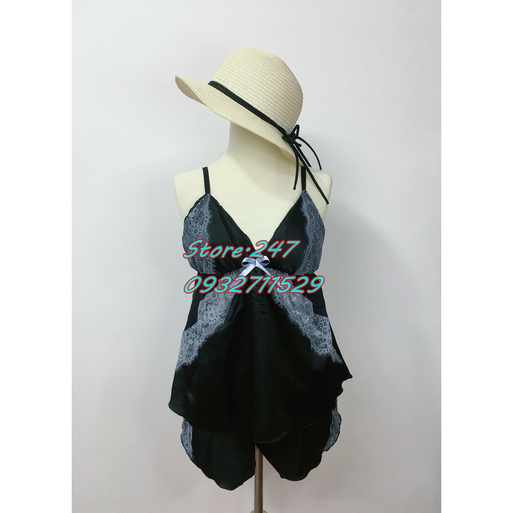 BỘ NGỦ SEXY SATIN CÓ MÚT SIZE DƯỚI 55KG | BigBuy360 - bigbuy360.vn