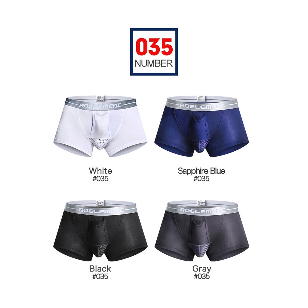 Quần lót boxer nam có lưới thoáng khí thoải mái thời trang