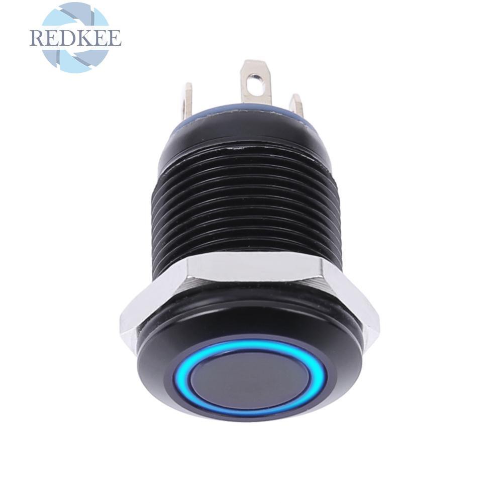 Công Tắc Nút Nhấn Có Đèn Led 12mm Chống Thấm Nước