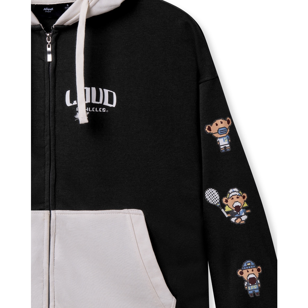 Áo zipper hoodie LOUD®  "MOVING" Collection - Black