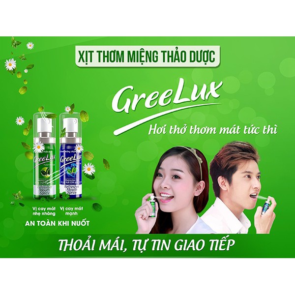 Greelux - Xịt thơm miệng thảo dược ( Lọ 12 ml)