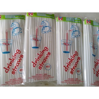 Ống hút gập trắng (gói 40 que)