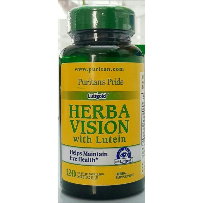 Viên uống bổ mắt Herba Vision with Lutein chai 120 viên hãng Puritan’s Pride của Mỹ