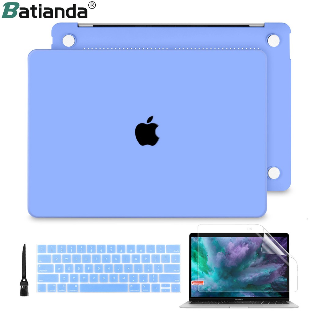 Ốp Máy Tính Xách Tay Batianda Bảo Vệ Cho Macbook Air Pro A1466/A1369/A1932/A2179/A1502 11 13 15 inch Khoét Logo