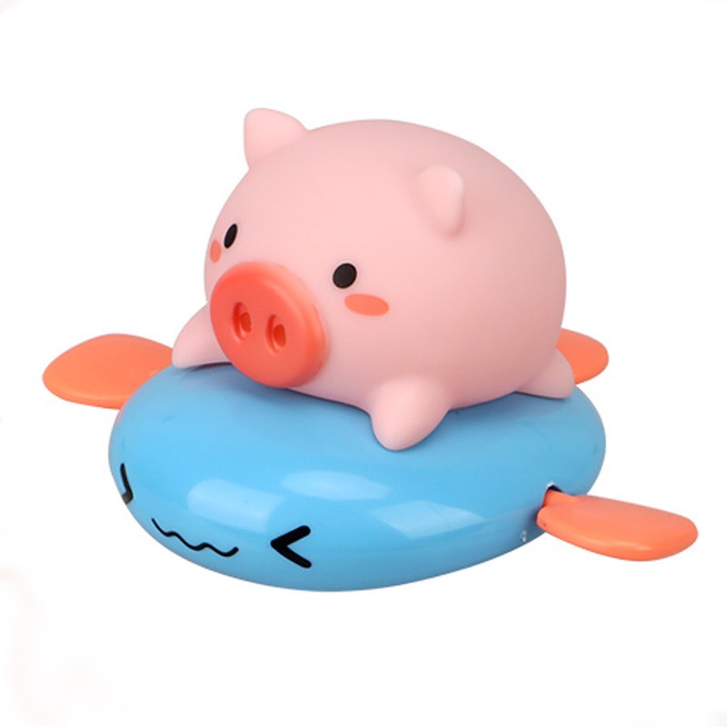 Heo con chèo thuyền bơi trong nước siêu cưng - Rùa lội nước - đồ chơi nhà tắm - Smart Baby