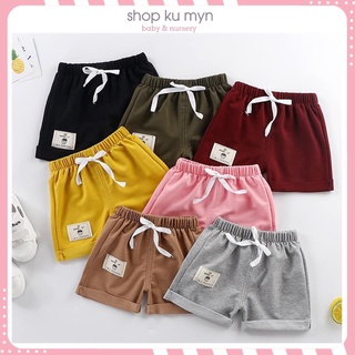 Quần đùi cotton trơn Basic Gepp cho bé trai và bé gái siêu mềm