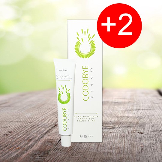 Combo 2 tuýp kem bôi mụn CODOBYE CREAM