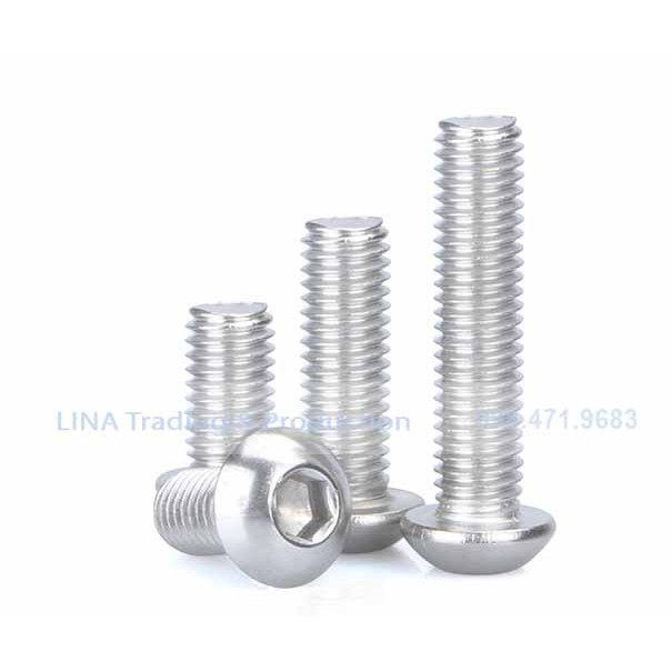 GIAO NHANH - SET 10 con Bu lông lục giác chìm đầu nấm M2 INOX 304