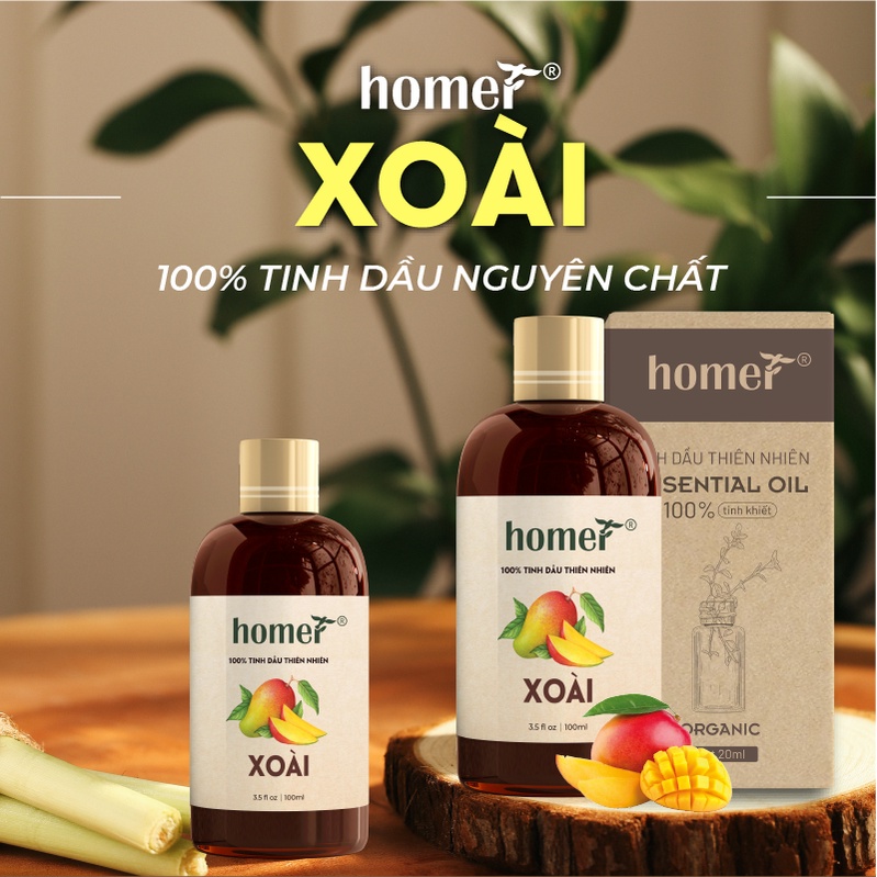 Tinh dầu Xoài Homer - Mango Essential Oil - đạt chuẩn chất lượng kiểm định