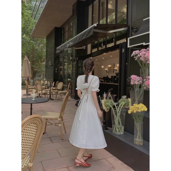 Đầm mùa thu cổ tim điệu đà Soca BT167