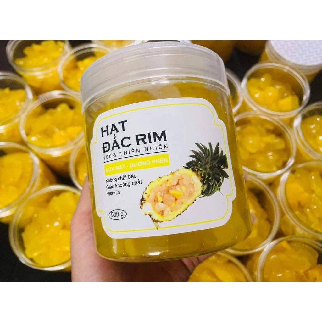 Hạt Đác tươi rim dứa mật, chanh leo đường phèn 500g