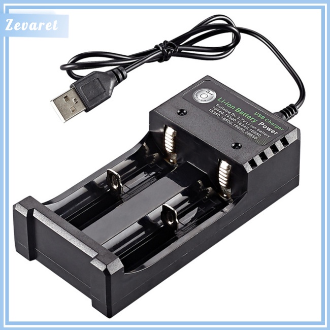 Bộ Sạc Pin 2 Cổng Usb 18650 3.7v 4.2v Lithium Tiện Dụng