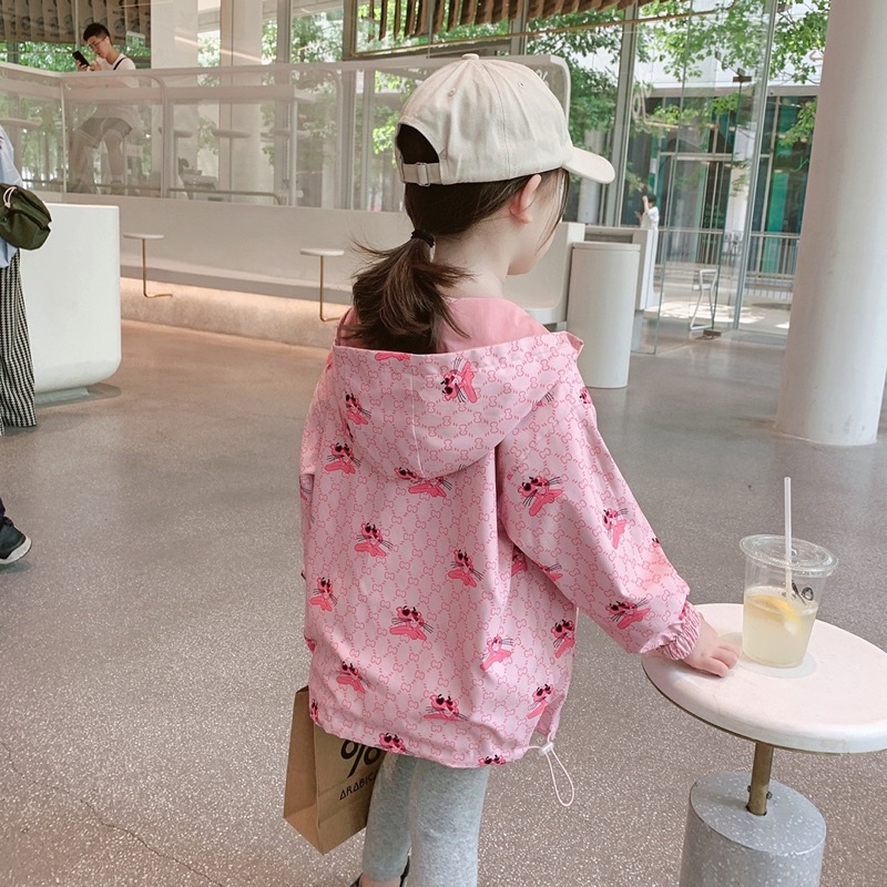 ÁO GIÓ 2 LỚP PINK PANTHER CHO BÉ GÁI