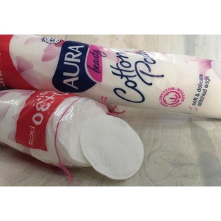 Bông tẩy trang 100% cotton aura 150 miếng