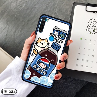 Ốp lưng nhám in hình 3D Xiaomi Redmi Note 8