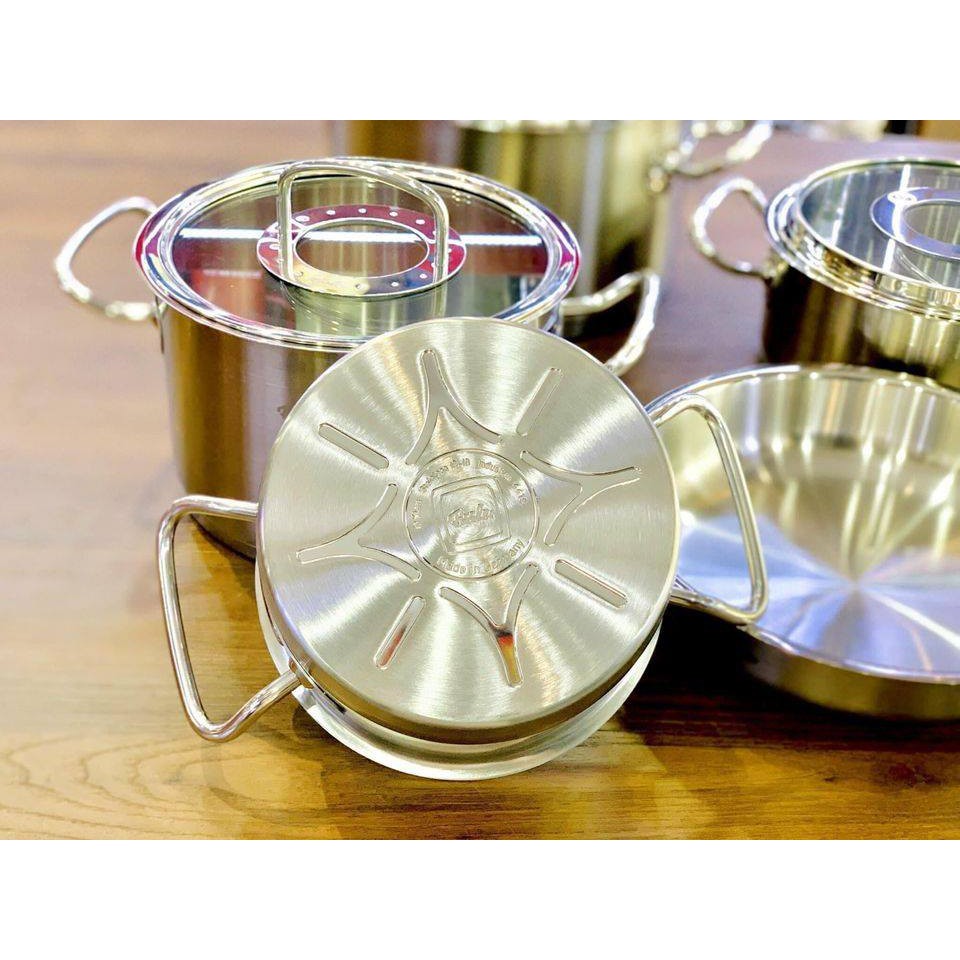 Bộ nồi Fissler Profi Original 5 món vung kính  - Hàng Đức