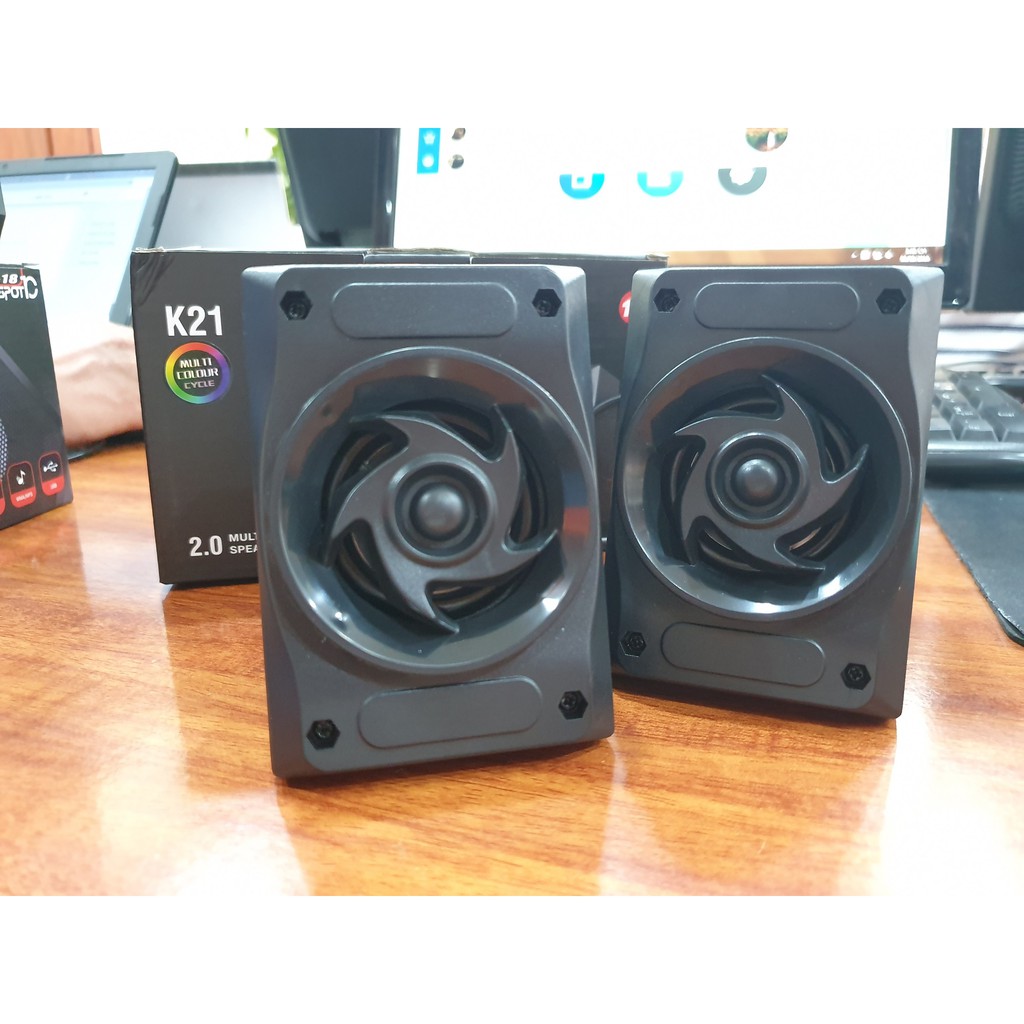 Loa Multimedia speaker 2.0 K21 dùng cho máy tính - Hàng chính hãng