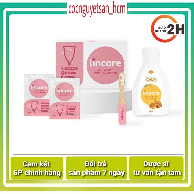 Combo 4 sản phẩm Lincare vệ sinh và bảo quản cốc nguyệt san (Full) [cocnguyetsan_hcm]