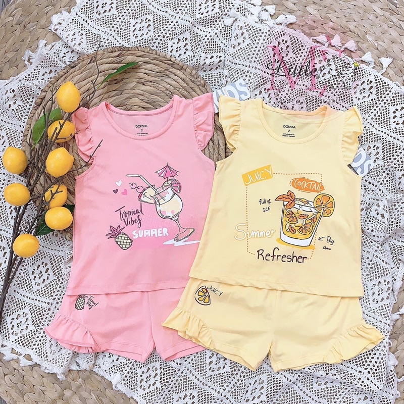 Bộ cộc tay bé gái Dokma