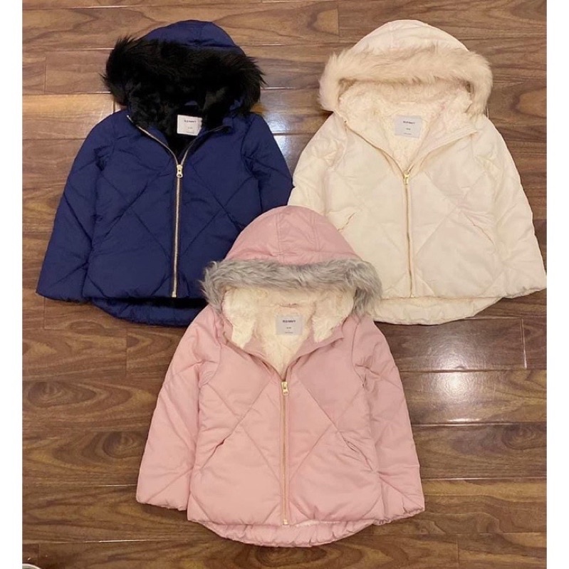 áo phao lót lông thỏ old navy