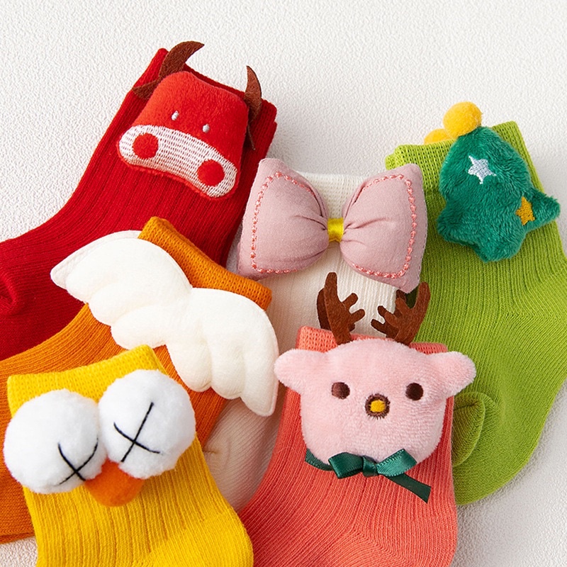 Tất mùa đông cho bé hoạ tiết nonel xinh xắn, chất liệu cao cấp bền đẹp đủ size từ 1-4 tuổi cho bé trai bé gái