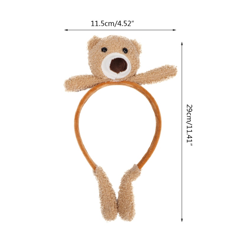 Băng Đô Cài Tóc Rửa Mặt / Trang Điểm Hình Thỏ / Gấu Bông Mềm Mại Chống Trượt