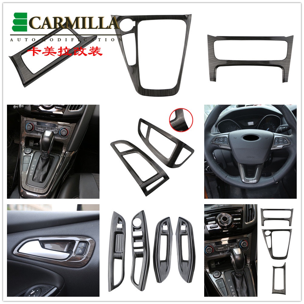 Phụ Kiện Trang Trí Nội Thất Xe Hơi Ford Focus 2015-2018 Họa Tiết Vân Gỗ