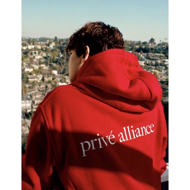 ÁO PRIVE BAEKHYUN  PLAYGROUND HOODIE RED
