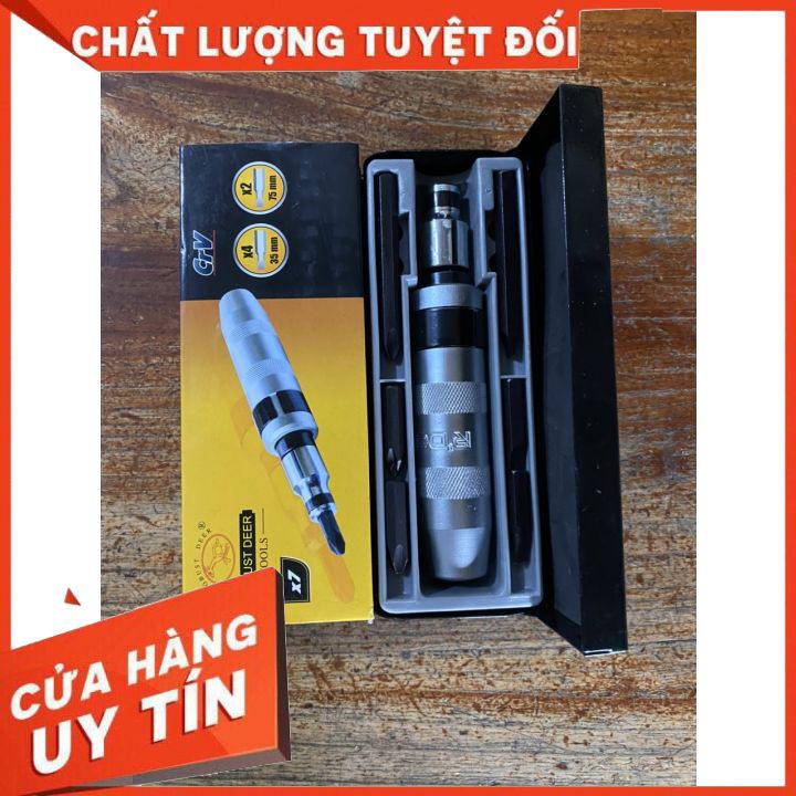 Bộ vặn vít,Bộ tô vít đóng đảo chiều cao cấp X7❖7 chi tiết❖ chuyên đóng vặn các chi tiết khó ❖chất liệu thép siêu bền