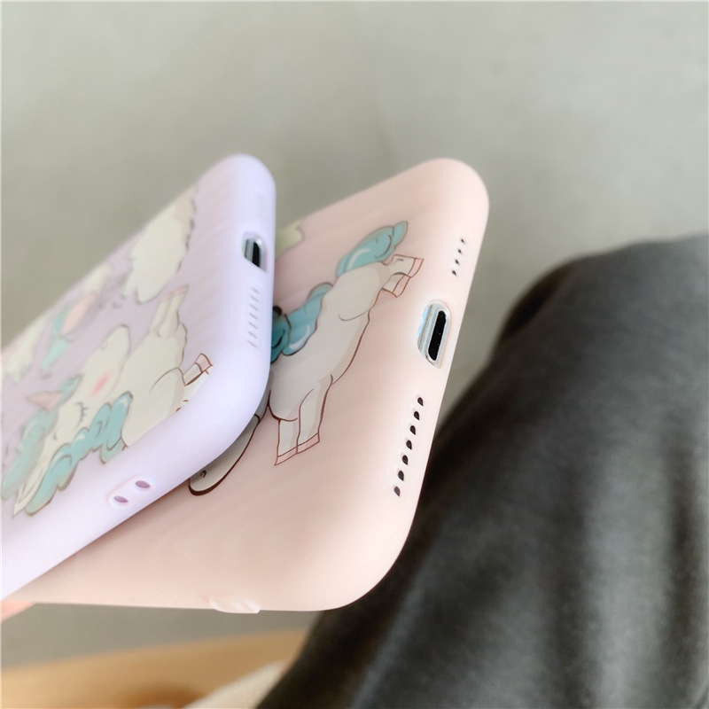 Ốp điện thoại silicon mềm họa tiết kì lân 3D dành cho IPhone 11 11pro max XSmax X XR 6 7 8 6Plus 8plus | BigBuy360 - bigbuy360.vn