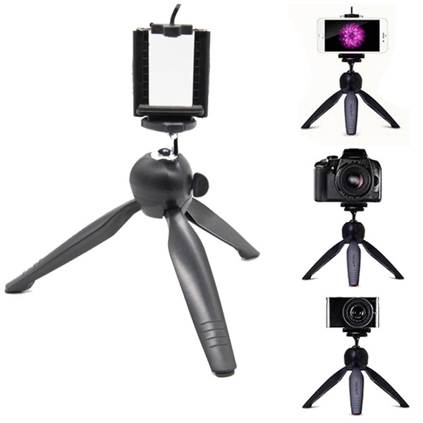 Giá đỡ 3 chân YunTeng XH 228, Kẹp điện thoại để bàn thấp, giá để đa năng, tripod chụp ảnh mini KLH