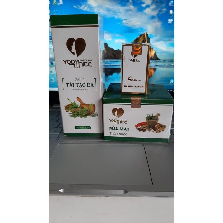 Combo Tái Tạo Da và Bột Rửa Mặt Yody White Phương Anh