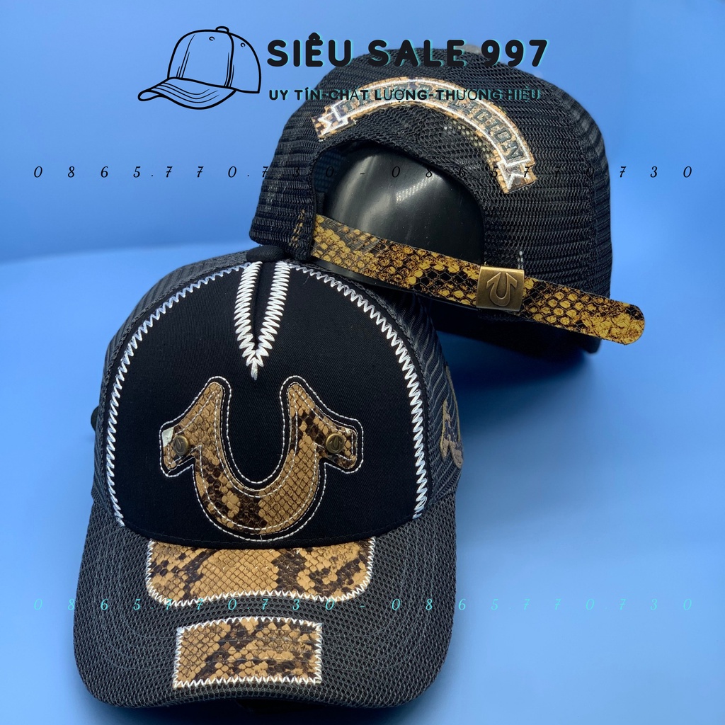 MŨ KẾT LƯỚI ÔNG ĐỊA PHỐI DA RẮN CAO CẤP 2 MÀU SIÊU NGẦU HÀNG XỊN