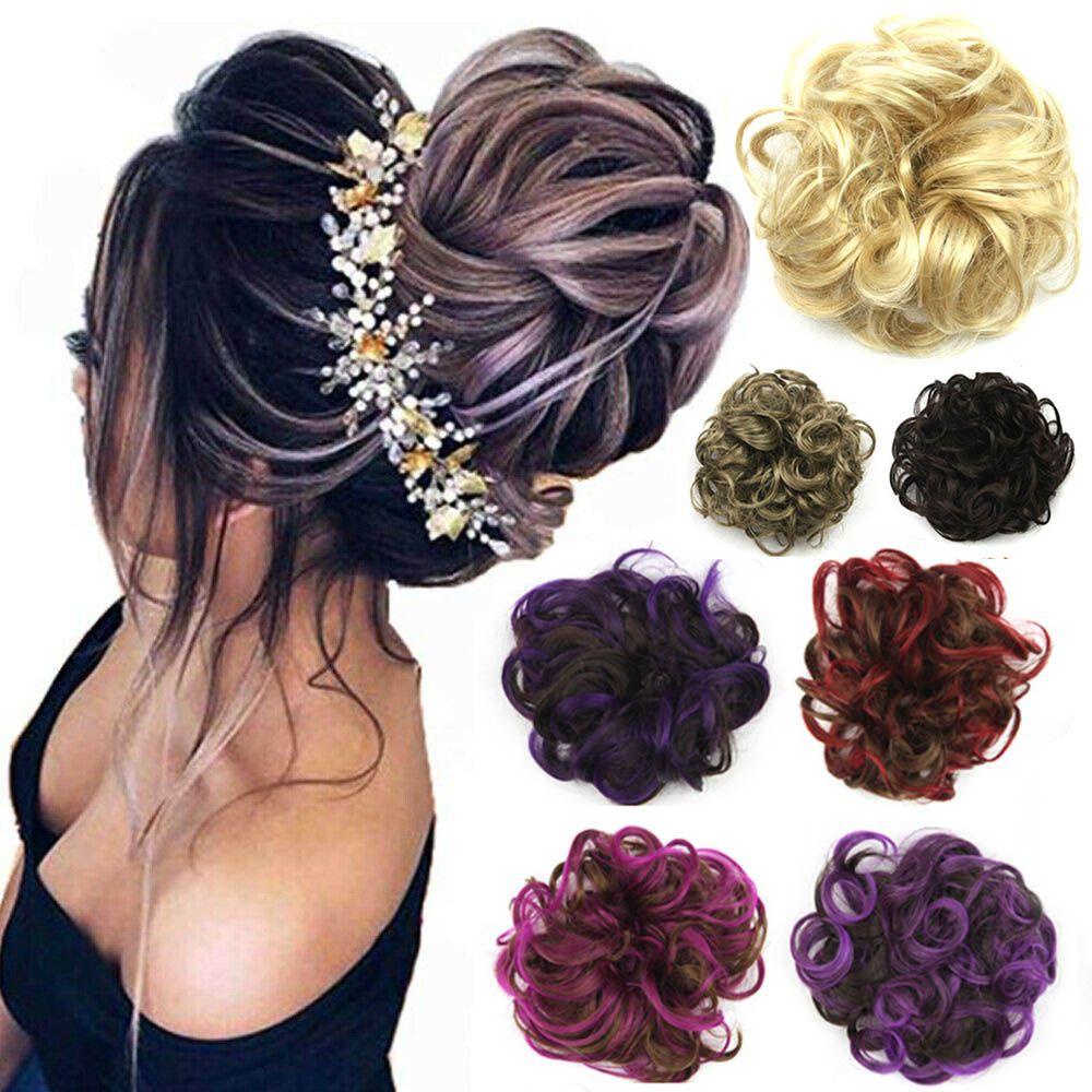 Búi Tóc Giả Xoăn Co Giãn Dành Cho Nữ