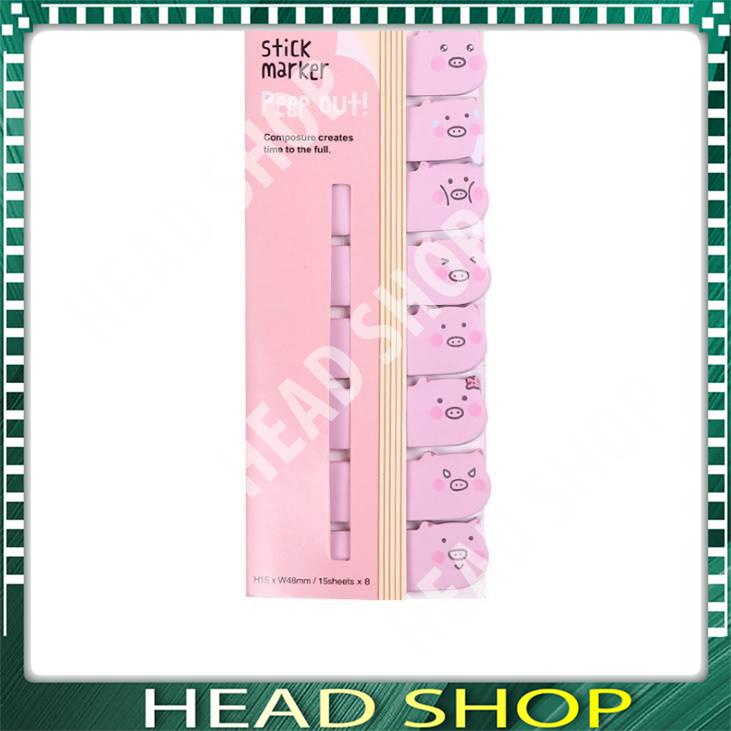 GIẤY NOTE NHÃN DÁN HÌNH HEO ĐÁNG YÊU HEADSHOP