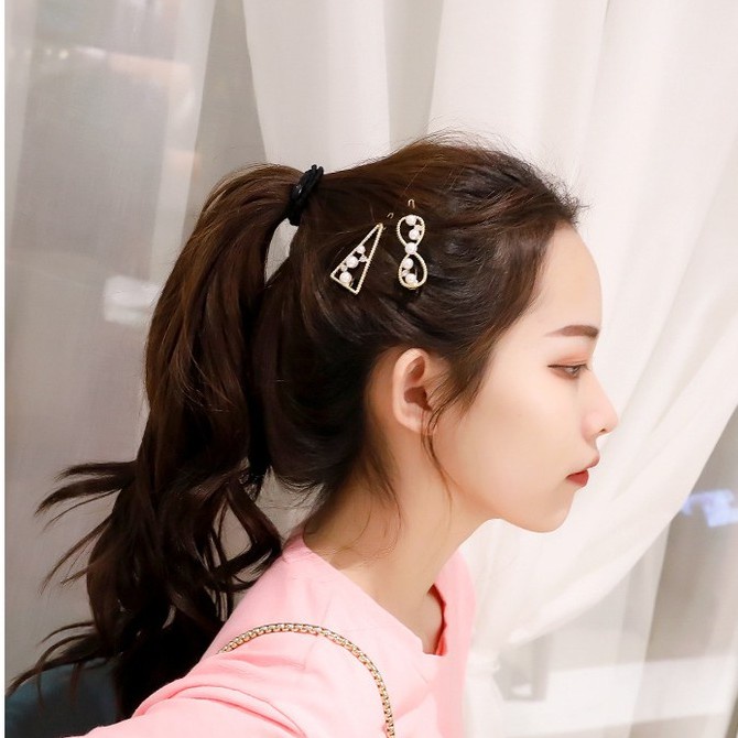 Kẹp Tóc Kim Loại Đính Hạt Trân Châu - 1 cái R7