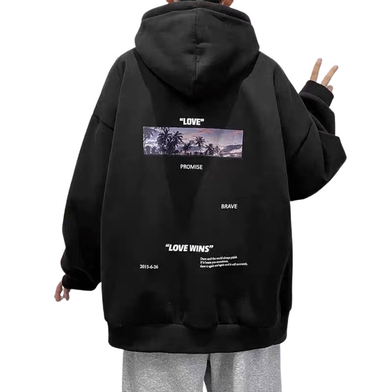 Áo hoodie in love wins HD020 - T2000