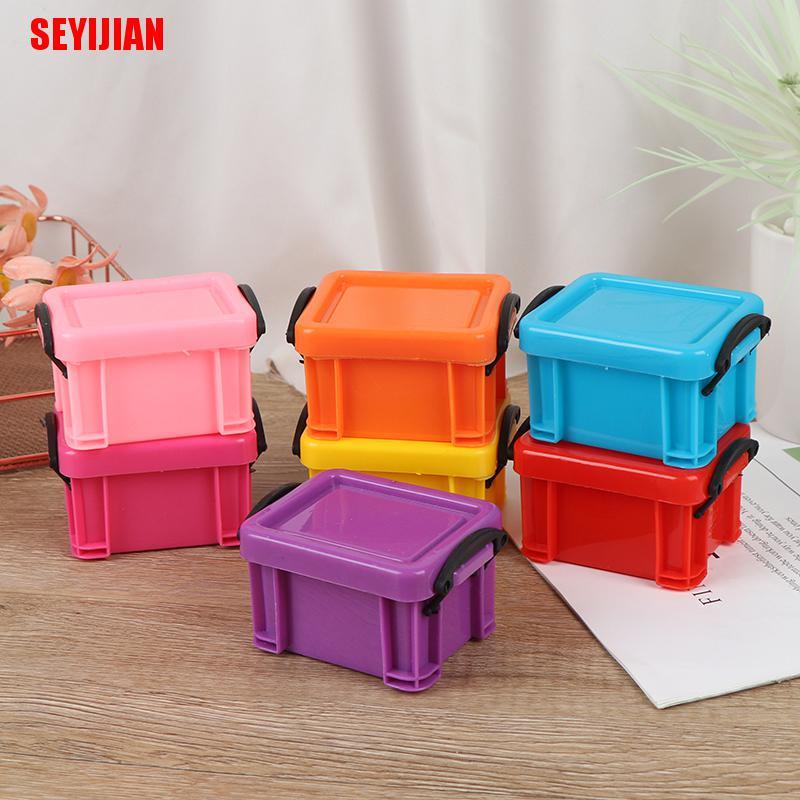 Hộp Đựng Đồ Mini Có Khóa Màu Sắc Kẹo Ngọt Tiện Dụng