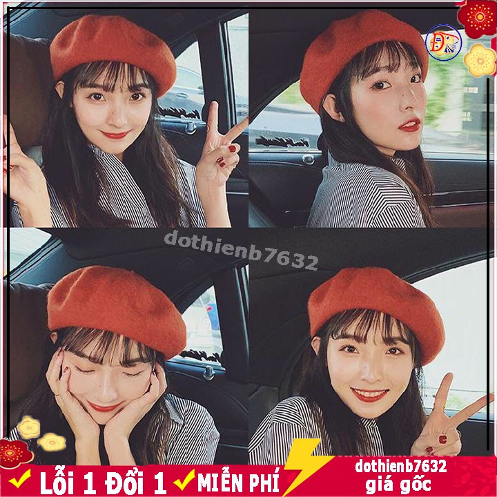 GIÁ SẬP SÀN Mũ Nồi, Nón Beret, Non Bánh Tiêu chất liệu dạ (nỉ) thời trang thu đông đẹp 2023 HOT