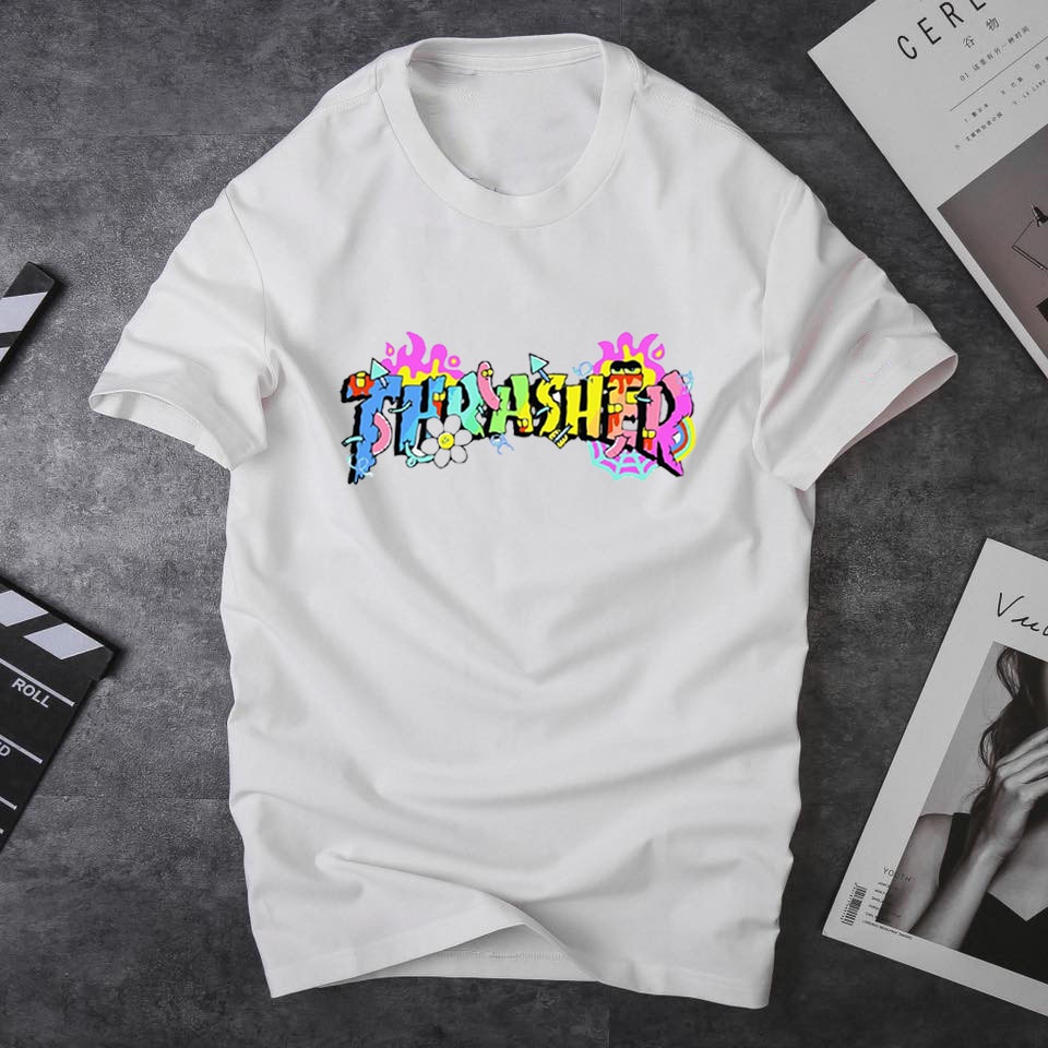 Áo thun unisex nam nữ,🚚 FREESHIP 🚚 chất liệu cotton thoáng mát, với logo thrander cực cool