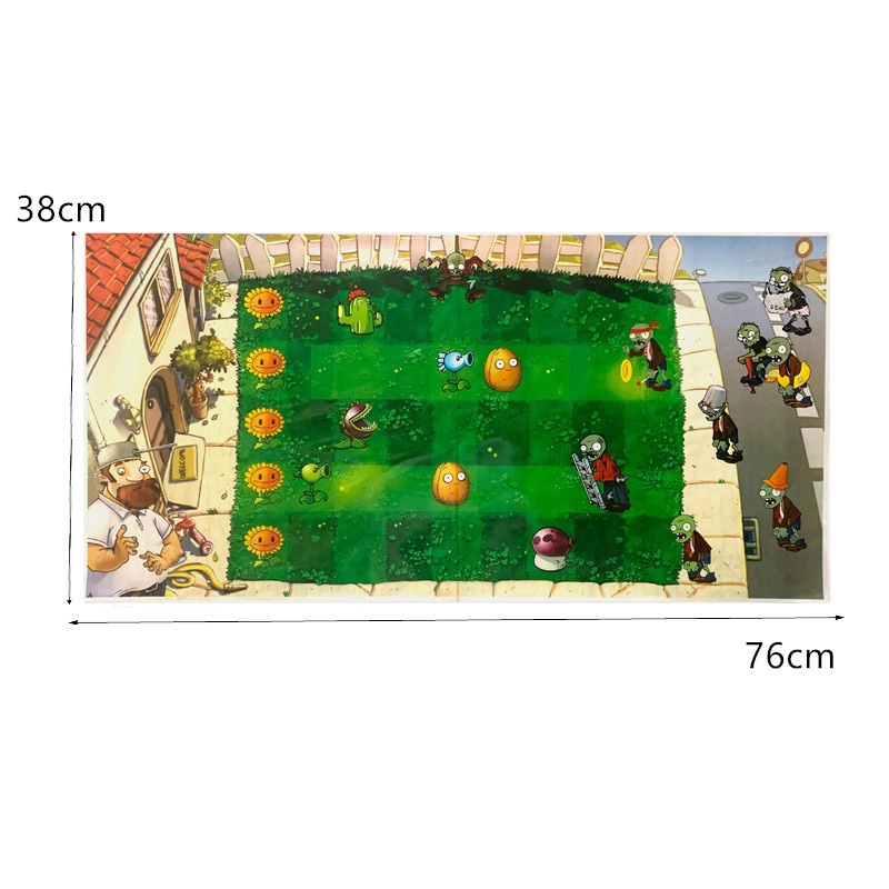 Thảm trò chơi Plant Vs Zombie kích thước 38x76cm chống thấm nước tiện dụng