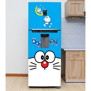 Decal dán Tủ Lạnh - Doremon chất liệu cao cấp